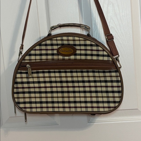 Coccinella Vintage Vanity Plaid Travel Bag - Picture 2 of 12